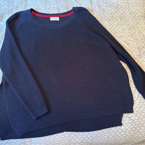 Women’s Mersea OS pullover crewneck sweater with button back